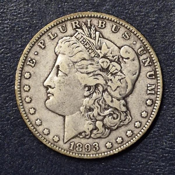 1893 P Morgan Silver Dollar - See Pictures