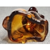 Image 6 : Rare Degenhart Amber Glass Pooch - Collectible Glass Dog 