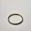 Image 3 : 18K Yellow Gold Finely Engraved Baby Ring - Total Weight: 0.3g