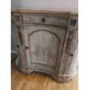 Image 4 : Rare Style Contour French High Cabinet with Drawer - Hand Painted Embellishments As Shown 