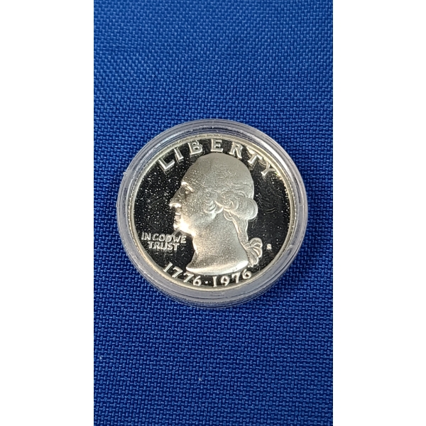 1976-S U.S Mint Bicentennial Proof Washington Head Silver Quarter - 1976-1976 Drummer Boy Design