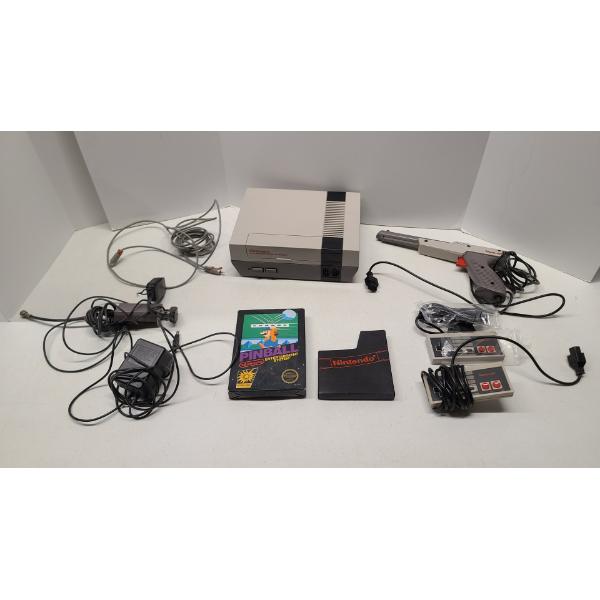 Original Nintendo NES Complete Video Game System Console With All Cords, Gun, Paddles & Mario Games