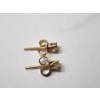 Image 3 : Gorgeous Delicate 14K Yellow Gold Diamond Stud Earrings: 1/4th CT Diamond TW: 0.7g 