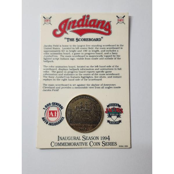 Cleveland Indians "The Scoreboard" Inaugural Season 1994 Commemorative Coin