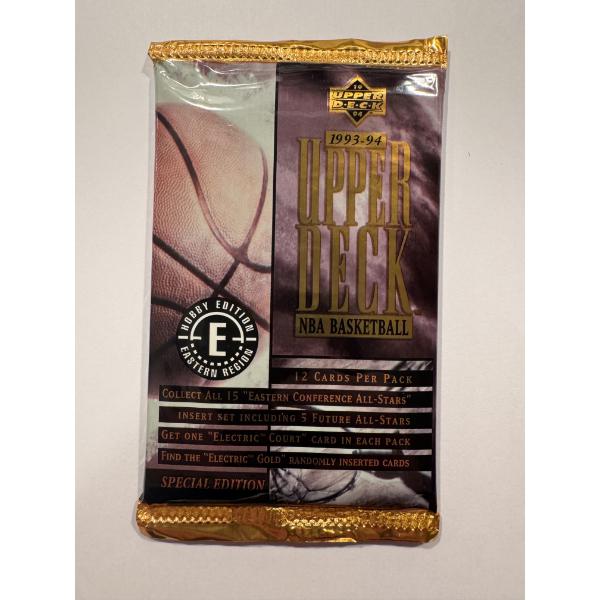 1993 Upper Deck Eastern NBA Basketball Cards Wax Pack - Sealed & Mint Condition - Possible Jordan 