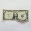 Image 1 : United States Series 1935 E $1 Blue Seal Silver Certificate 
