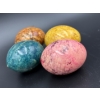 Image 4 : 4 Genuine Alabaster Marble Eggs - Made in Italy - AcTion - Gorgeous Colors