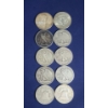 Image 2 : (10) Assorted Silver Half Dollars Including Walking Liberty, Franklin & Kennedy Half Dollars - FV $5