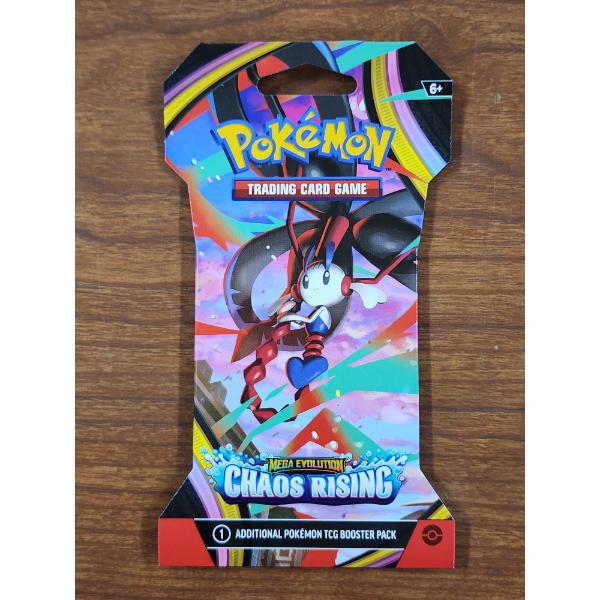 SEALED Pokemon Mega Evolution Chaos Rising English Pack - Guaranteed Rare In Each Pack!