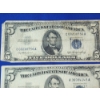 Image 2 : (2) 1953 United States Blue Seal $5 Silver Certificates