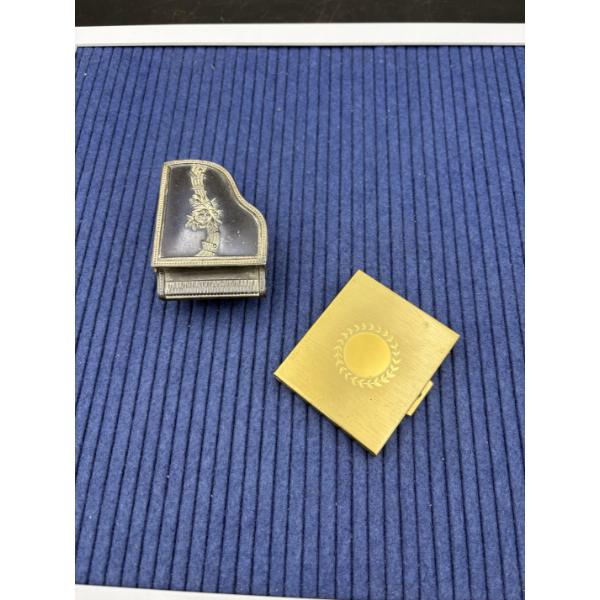 Piano Trinket Box & Tiny Photo Holder - Valued Treasures with two photos inside  
