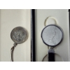 Image 4 : Two 90% Silver Coin Keychains: 1964 Kennedy & 1922 Peace Dollar