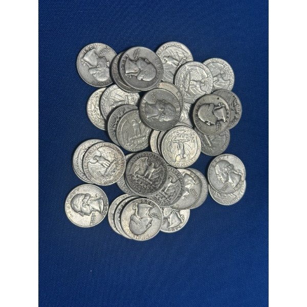 Assorted 90% Silver Quarters - $10 Face Value