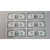 Image 1 : (6) Sequential United States Series 2003 A $2 Federal Reserve Notes - Face Value: $12.00