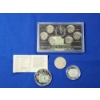 Image 1 : Assorted Coins: Nickel Collection, Morgan Silver Dollar, $20 Liberia Coin, Banknote Proof Coin