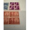 Image 3 : 12 - Old Unused Stamps US Postage - Mint Condition - Exceptional Blocks