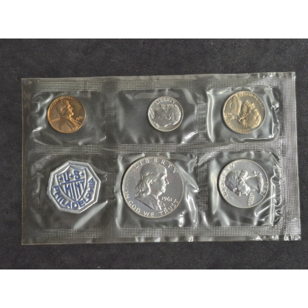 U.S. 90% SILVER COINS - RARE 1959 P  FRANKLIN PROOF SET IN US MINT SEALED PKG  $.85 FACE VALUE