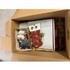 Image 1 : *Pick Up At Mantua Home-No Shipping Available* Box of Christmas Decor - Ribbon - Stocking and Tree 