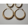 Image 4 : 3 Pairs of 14K Gold Earrings TW: 9.0g