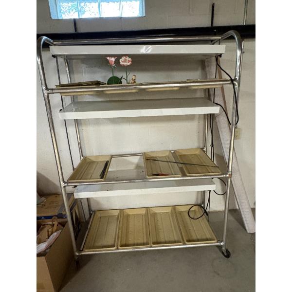*Pick Up At Mantua Home-No Shipping Available*  Rolling Storage Cart with Trays - 70x51" 
