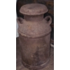 Image 1 : Antique Large Milk Can with Lid - 1 of 2