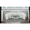 Image 3 : U.S. Currency - 4 Notes -  Three  1950D $5 Green Seal  &  One 1953  $5 Red Seal  -See Pics