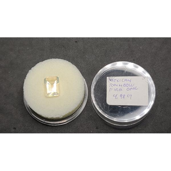 Loose Mexican Rainbow Fire Opal 4.98 Ct