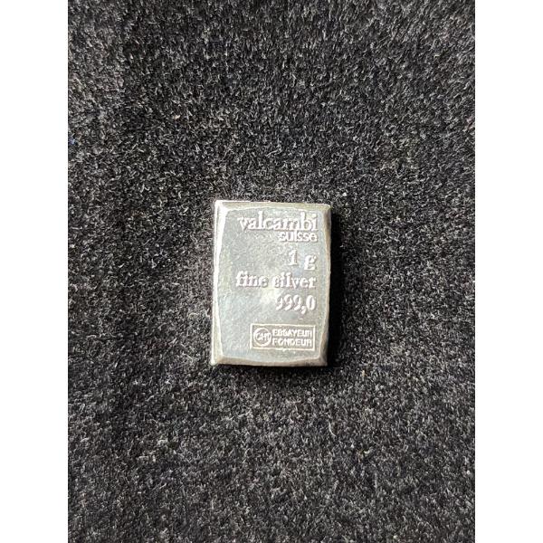 1 Gram Valcambi .999 Fine Silver Bar