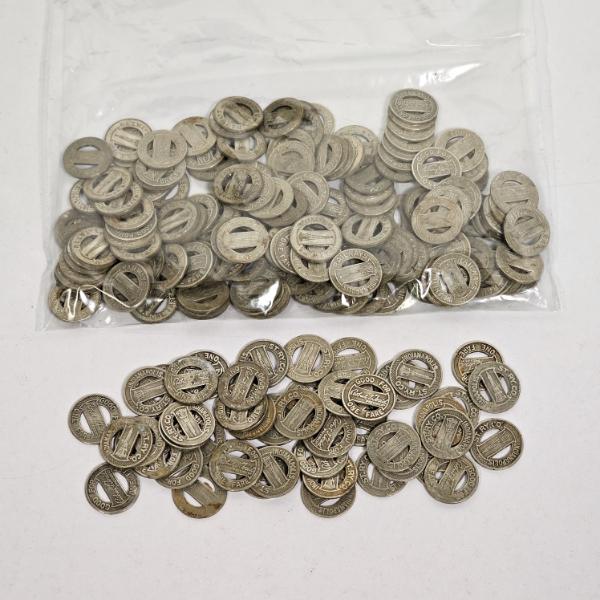 Vintage Indianapolis Street Railway Company And Indianapolis Railways One Fare Transit Tokens