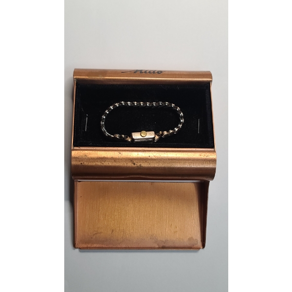 Vintage Mido Women's 14K Gold/Stainless Steel Swiss Wristwatch With Mechanical Movement 