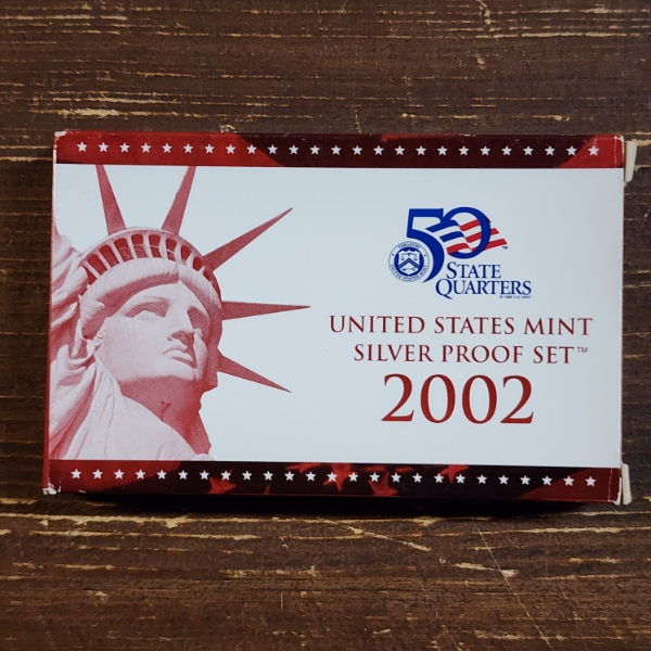 United States Mint 2002 Silver Proof Set Featuring ASW of 1.338 Troy Ounces ~ In Original Packaging 