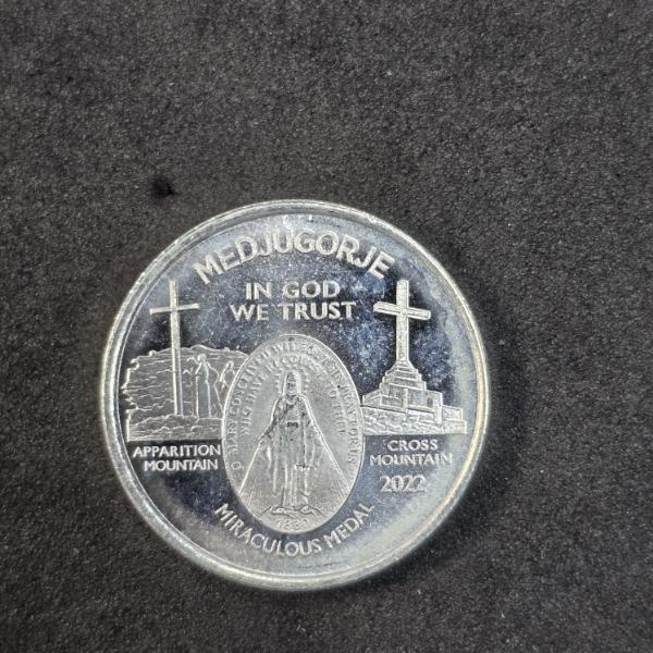 (1) 1/4 Troy Ounce Silver Miracle Medals