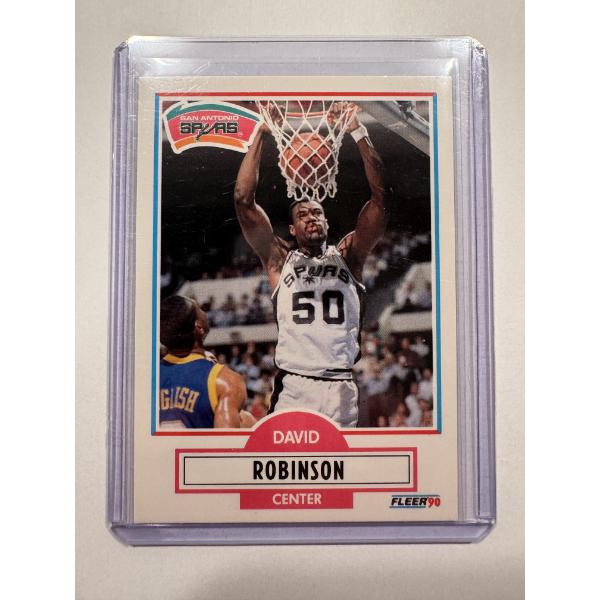 1990 Fleer David Robinson ROOKIE Basketball Card In Protective Holder - Mint Condition - High Grade 