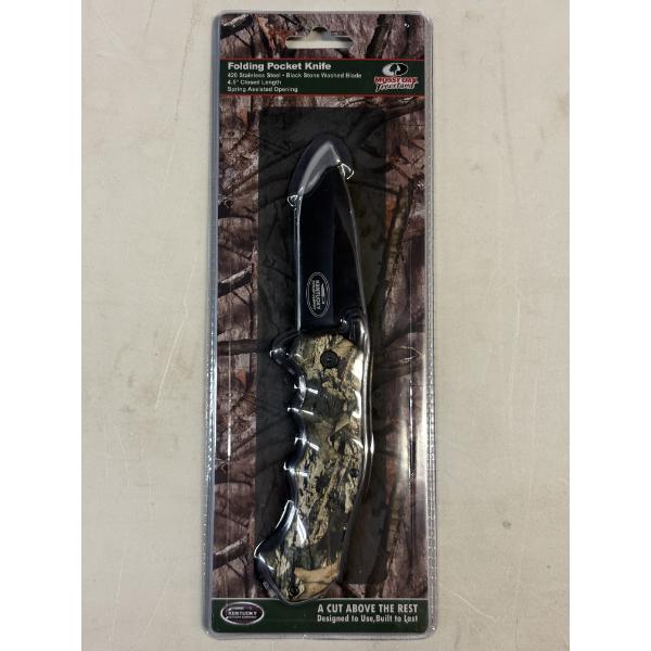 New - Mossy Oak Treestand Camo Folding Pocket Knife 4.5" Closed Length 