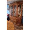 Image 2 : Gorgeous Solid Oak China Cabinet - Curio - Mirrored Back In Fabulous Condition