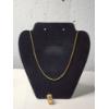 Image 1 : 18K Gold Jewelry - Beautiful 20in Necklace and Earring Total Weight: 8.0g