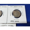 Image 3 : x3 Liberty "V" Nickels: 1906 Good, 1911 Very Good, 1912 Good