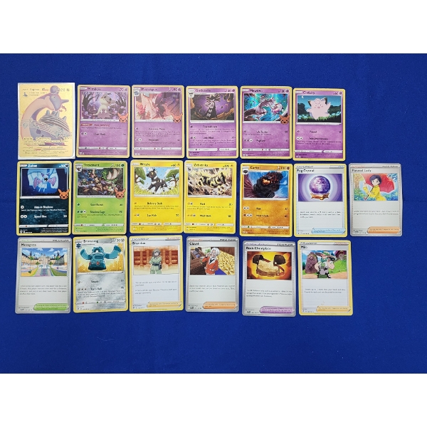 Lot of 19 Assorted Pokémon Trading Cards Including Gold-Foil Card - See Photos!