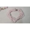 Image 4 : Pink Stone Wristwatch, Bracelets, Layered Necklace & Pink/White Stone Necklace