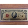 Image 1 : $10 Gold Certificate Gold Back .999999 - 24K Gold Back In Protective Holder - Mint Condition