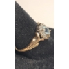 Image 3 : 10K Yellow Gold Women's Aquamarine Ring - Size 8 - Weight: 2.2g