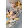 Image 8 : 1980's Schmid Porcelain Doll & 1990s Tootsie Toy Mommy Doll Includes Rocking Chairs