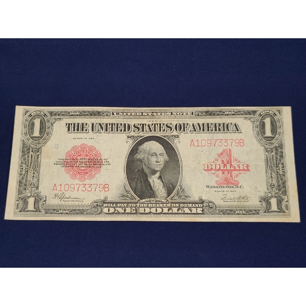 1923 $1 Legal Tender FR#40 Speelman/White Red Seal Large "Horseblanket"