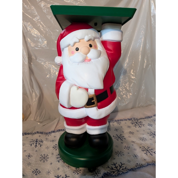 Amusing Serving Santa With Serving Tray Remote Control