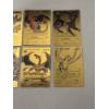 Image 3 : 6 - Pokemon Limited Edition Gold Plated Trading Cards - 2024 Gold Cards