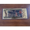 Image 2 : Michael Jordan Chicago Bulls Pure 24k .999 Gold Foil Note - In Mint Condition - Limited Edition