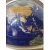 Image 4 : Polished Semi Precious Stone 8" Globe & Compass - Mounted On Tri Footed Brass Stand