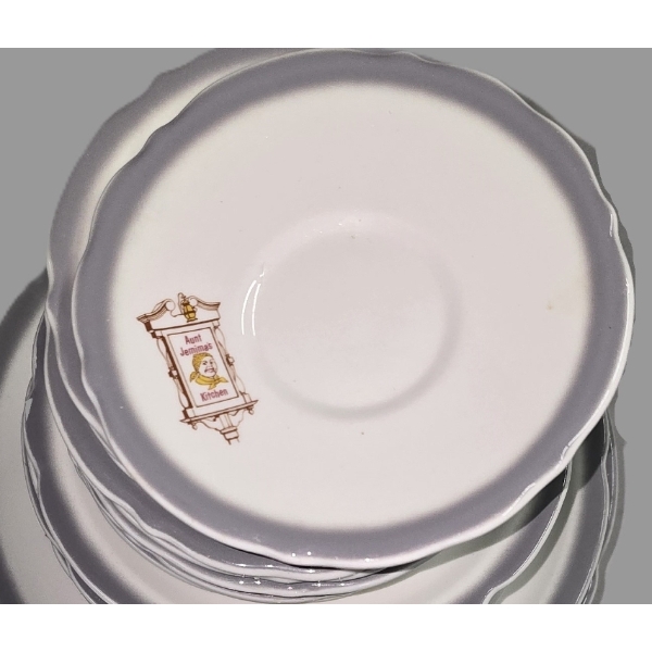 Vintage Aunt Jemima's Kitchen Dinnerware - Lot of 30 Saucers (6")  1st of 2 Lots Offered