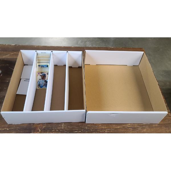 Near Mint 1980s Atlanta Braves Topps Tiffany Baseball Trading Cards & Card Storage Box With Dividers