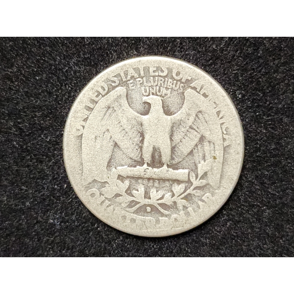 1932-D Washington Head 90% Silver Quarter